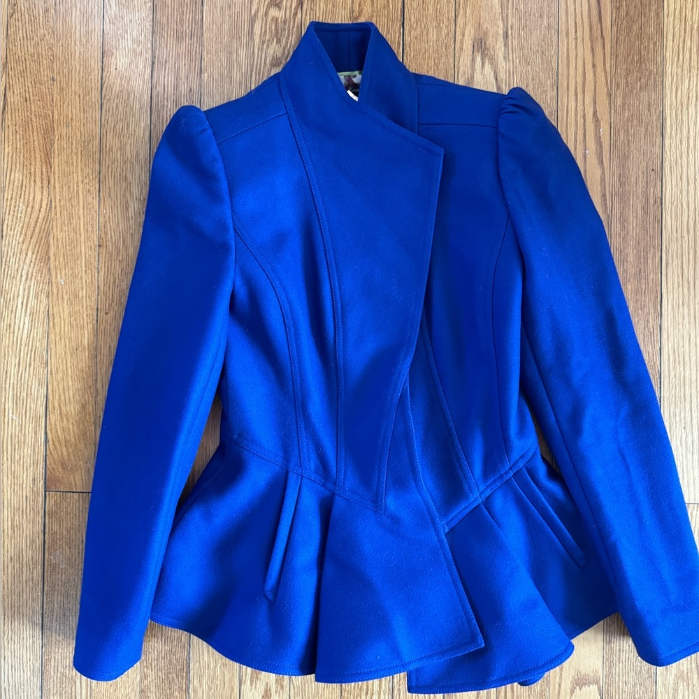 Ted Baker London Wool Peplum Jacket Size 1 US4